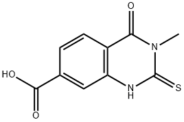 3-Methyl-4-oxo-2-thioxo-1,2,3,4-tetrahydroquinazoline-7-carboxylic acid,847783-61-3,结构式