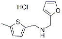 Furan-2-ylmethyl-(5-methyl-thiophen-2-ylmethyl)-amine hydrochloride 化学構造式