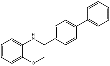 N-([1,1'-Biphenyl]-4-ylmethyl)-2-methoxyaniline Structure