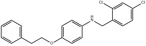 N-(2,4-Dichlorobenzyl)-4-(phenethyloxy)aniline 结构式