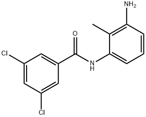 N-(3-Amino-2-methylphenyl)-3,5-dichlorobenzamide Struktur