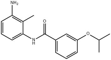 N-(3-Amino-2-methylphenyl)-3-isopropoxybenzamide,1020055-72-4,结构式