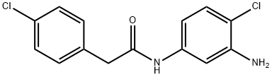 N-(3-Amino-4-chlorophenyl)-2-(4-chlorophenyl)-acetamide 结构式