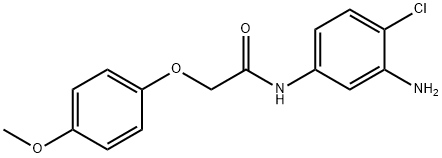 N-(3-Amino-4-chlorophenyl)-2-(4-methoxyphenoxy)-acetamide 化学構造式