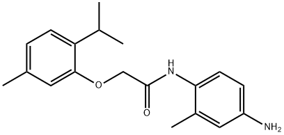 N-(4-Amino-2-methylphenyl)-2-(2-isopropyl-5-methylphenoxy)acetamide Structure