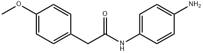 N-(4-氨基苯基)-2-(4-甲氧基苯基)乙酰胺 结构式