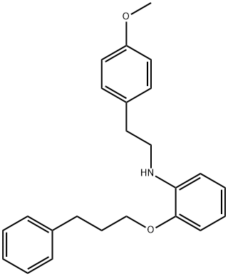 N-(4-Methoxyphenethyl)-2-(3-phenylpropoxy)aniline 化学構造式