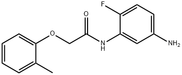 N-(5-Amino-2-fluorophenyl)-2-(2-methylphenoxy)-acetamide Struktur