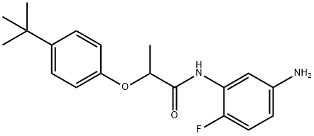 N-(5-Amino-2-fluorophenyl)-2-[4-(tert-butyl)-phenoxy]propanamide Structure