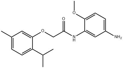 N-(5-Amino-2-methoxyphenyl)-2-(2-isopropyl-5-methylphenoxy)acetamide 结构式