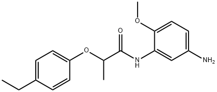 N-(5-Amino-2-methoxyphenyl)-2-(4-ethylphenoxy)-propanamide Structure