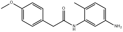 N-(5-Amino-2-methylphenyl)-2-(4-methoxyphenyl)-acetamide Struktur