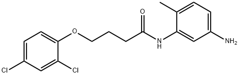 N-(5-Amino-2-methylphenyl)-4-(2,4-dichlorophenoxy)butanamide 结构式