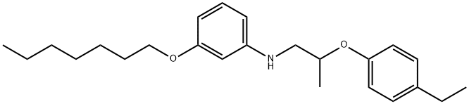 N-[2-(4-Ethylphenoxy)propyl]-3-(heptyloxy)aniline Structure