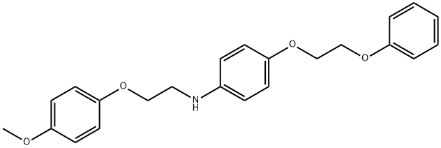 N-[2-(4-Methoxyphenoxy)ethyl]-4-(2-phenoxyethoxy)aniline 化学構造式