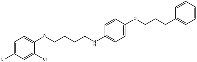 N-[4-(2,4-Dichlorophenoxy)butyl]-4-(3-phenylpropoxy)aniline Structure