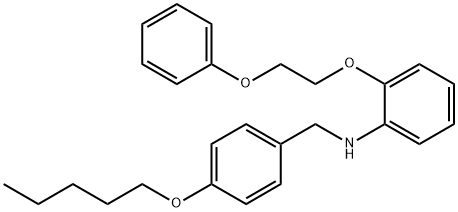 N-[4-(Pentyloxy)benzyl]-2-(2-phenoxyethoxy)aniline Structure