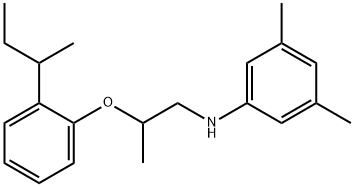 N-{2-[2-(sec-Butyl)phenoxy]propyl}-3,5-dimethylaniline,1040687-05-5,结构式