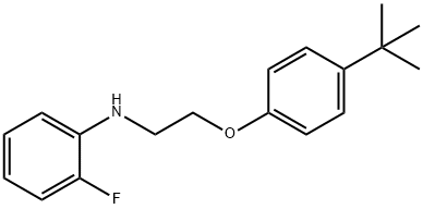 N-{2-[4-(tert-Butyl)phenoxy]ethyl}-2-fluoroaniline Structure