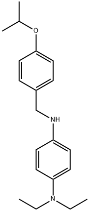 N1,N1-diethyl-N4-(4-isopropoxybenzyl)-1,4-benzenediamine Struktur