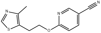 6-[2-(4-methyl-1,3-thiazol-5-yl)ethoxy]nicotinonitrile Struktur