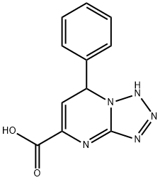 7-phenyl-4,7-dihydrotetrazolo[1,5-a]pyrimidine-5-carboxylic acid Struktur