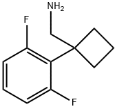 1-(2,6-二氟苯基)环丁烷甲胺 结构式