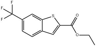 Ethyl  6-(Trifluoromethyl)-1-benzothiophene-2-carboxylate Struktur