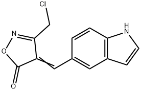 (4E)-3-(chloromethyl)-4-(1H-indol-5-ylmethylene)isoxazol-5(4H)-one|