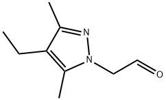 (4-ethyl-3,5-dimethyl-1H-pyrazol-1-yl)acetaldehyde Structure