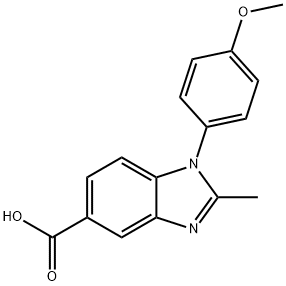 1-(4-methoxyphenyl)-2-methyl-1H-benzimidazole-5-carboxylic acid Structure