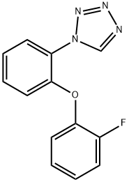 1-[2-(2-fluorophenoxy)phenyl]-1H-tetrazole Struktur