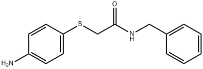 2-[(4-aminophenyl)thio]-N-benzylacetamide,710965-90-5,结构式