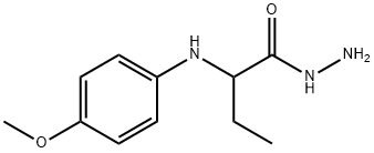 2-[(4-methoxyphenyl)amino]butanohydrazide 结构式