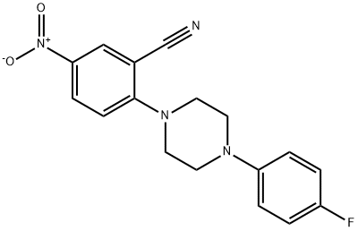 2-[4-(4-fluorophenyl)piperazin-1-yl]-5-nitrobenzonitrile,876536-53-7,结构式