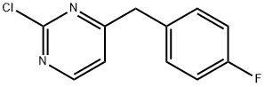 2-クロロ-4-(4-フルオロベンジル)ピリミジン 化学構造式
