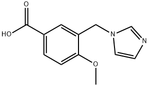 3-(1H-imidazol-1-ylmethyl)-4-methoxybenzoic acid Struktur