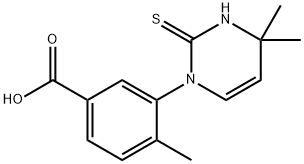 3-(2-mercapto-4,4-dimethylpyrimidin-1(4H)-yl)-4-methylbenzoic acid Structure