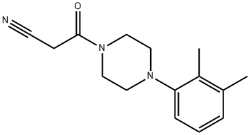 3-[4-(2,3-dimethylphenyl)piperazin-1-yl]-3-oxopropanenitrile Structure