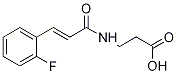 3-{[(2E)-3-(2-fluorophenyl)prop-2-enoyl]amino}propanoic acid Structure