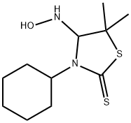 3-cyclohexyl-4-(hydroxyamino)-5,5-dimethyl-1,3-thiazolidine-2-thione Structure