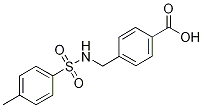 4-({[(4-methylphenyl)sulfonyl]amino}methyl)benzoic acid Structure