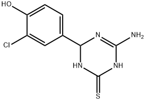 4-(4-amino-6-mercapto-1,2-dihydro-1,3,5-triazin-2-yl)-2-chlorophenol,1142201-11-3,结构式