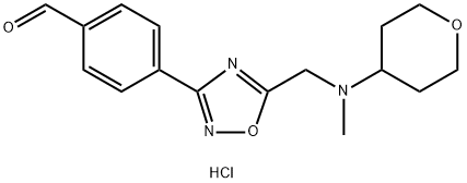 1185294-57-8 4-(5-{[methyl(tetrahydro-2H-pyran-4-yl)amino]methyl}-1,2,4-oxadiazol-3-yl)benzaldehyde hydrochloride