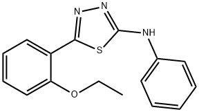 5-(2-ethoxyphenyl)-N-phenyl-1,3,4-thiadiazol-2-amine Struktur