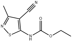 4-氰基-3-甲基异噻唑-5-基氨基甲酸乙酯, 1092289-59-2, 结构式