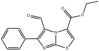 ethyl 5-formyl-6-phenylimidazo[2,1-b][1,3]thiazole-3-carboxylate Structure