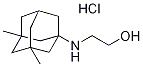 2-[(3,5-dimethyl-1-adamantyl)amino]ethanol hydrochloride Structure