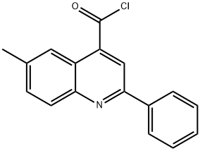 6-methyl-2-phenylquinoline-4-carbonyl chloride Struktur