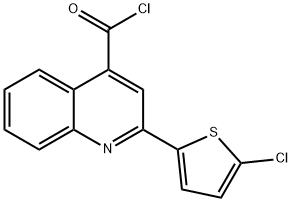 2-(5-氯-2-噻吩)喹啉-4-甲酰氯, 1160264-90-3, 结构式